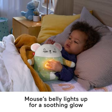 Fisher-Price Meditation 7.87" Mouse Stuffed Animal With Soothing Sounds