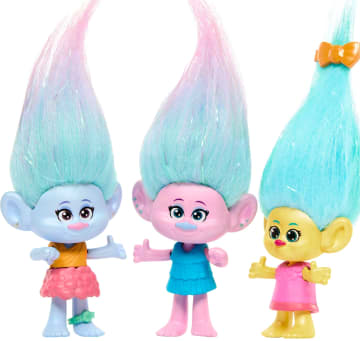 Dreamworks Trolls Band Together Coffret Multiplie Fête Chatoyante Avec 5 Petites Poupées et 2 Accessoires Capillaires - Imagen 4 de 6