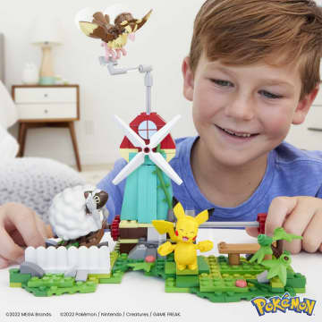 MEGA Pokémon Countryside Windmill With Action Figures, Building Set For Kids (240 Pcs)