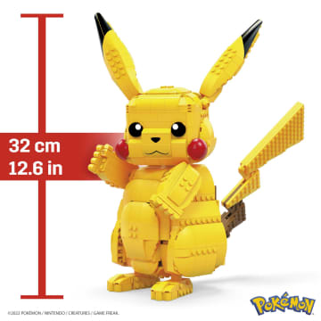 MEGA Pokémon Building Toy Kit Jumbo Pikachu (825 Pieces) 12 inch Action Figure For Kids