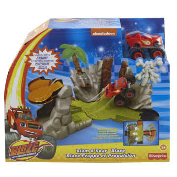 Fisher-Price Blaze And the Monster Machines Monster Truck Race Track Playset, Slam & Crash Blaze
