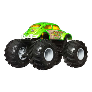 Hot Wheels Monster Trucks Vehículo de Juguete Beetle Escala 1:24 - Imagen 4 de 5
