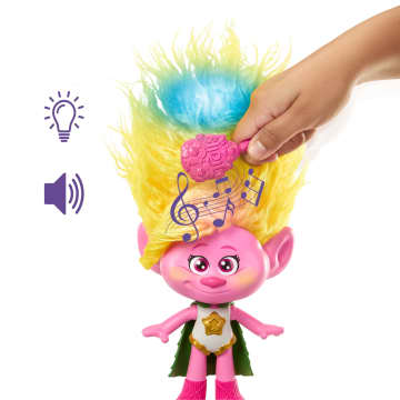 Dreamworks Trolls Band Together Rainbow Hairtunes Viva Doll With Light & Sound, Toys Inspired By the Movie - Image 5 of 6