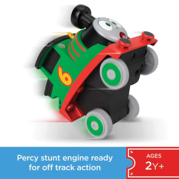 Thomas & Friends Press 'n Go Stunt Percy Racing Toy Train For Preschool Kids