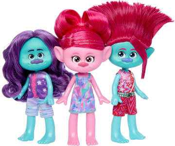 Dreamworks Trolls Band Together Trio Tendance, 3 Poupées - Imagen 2 de 6