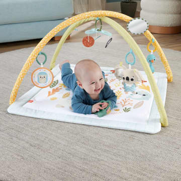 Fisher-Price  Mon Tapis D’Éveil Sensimals, 6Jouets Sensoriels