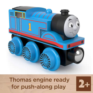 Fisher-Price Thomas And Friends Thomas Push-Along Wooden Toy Train For Toddlers And Preschool Child