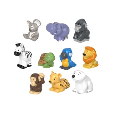 Fisher-Price Little People 10-Piece Animal Pack Figure Set For Toddler Pretend Play