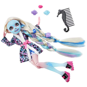 Monster High Doll, Lagoona Blue Spa Day Set With Wear And Share Accessories - Imagen 5 de 6