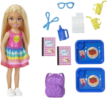 Barbie Club Chelsea Doll And School Playset, 6-Inch Blonde, With Accessories
