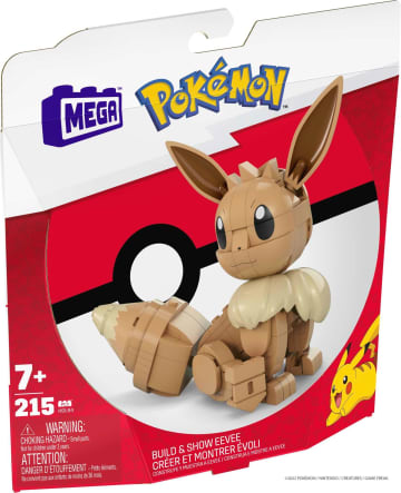 MEGA Pokémon Building Toy Kit Eevee With 1 Action Figure (215 Pieces) For Kids