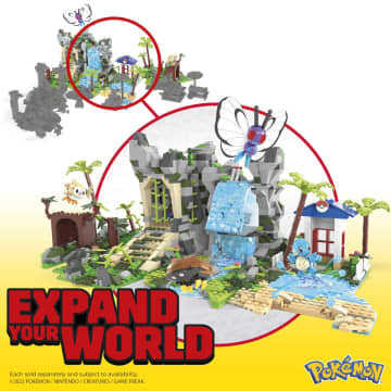 MEGA Pokémon Building Toy Kit Jungle Voyage (1362 Pieces) With 4 Action Figures For Kids