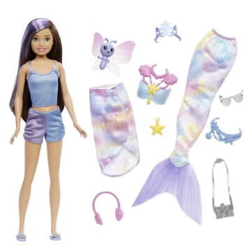 Barbie Mermaid Power Skipper Doll With Mermaid Tail, Pet & Accessories