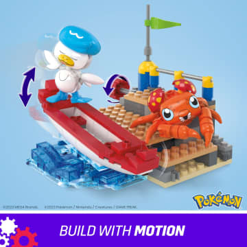 MEGA Pokémon Quaxly And Paras Building Toy Kit With 2 Action Figures (188 Pieces) For Kids - Imagen 3 de 6