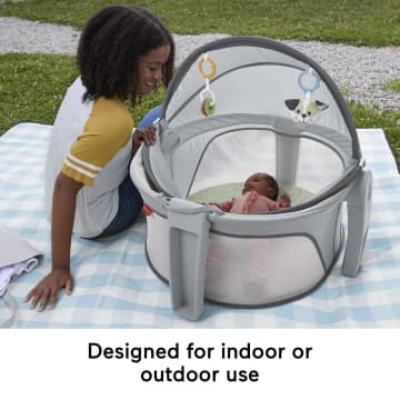 Fisher-Price Portable Baby Bassinet & Play Area With Toys, On-the-Go Baby Dome, Puppyperfection