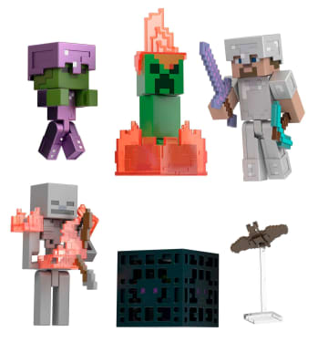 Minecraft Toys | Action Figure Story Pack | Cave Conflict - Imagen 1 de 6