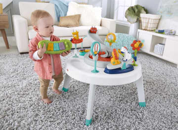 Fisher-Price Baby To Toddler Activity Center With Lights And Music, Sit To Stand, Safari