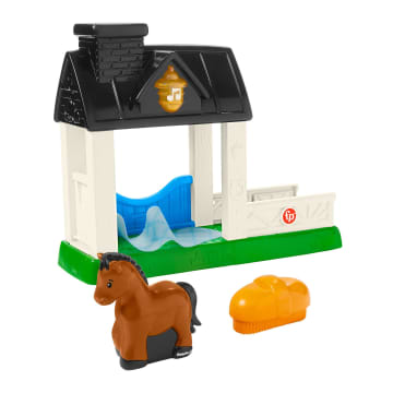 Fisher-Price Little People Stable Playset With Light Sounds And Horse Figure, Toddler Toy