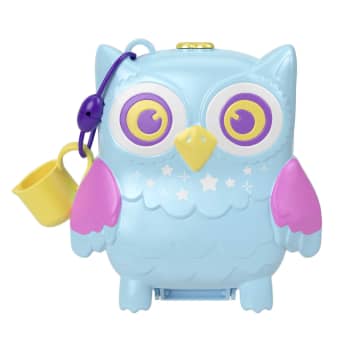 Polly Pocket Dolls And Playset, Pajama Party Snowy Sleepover Owl Compact - Imagen 6 de 6