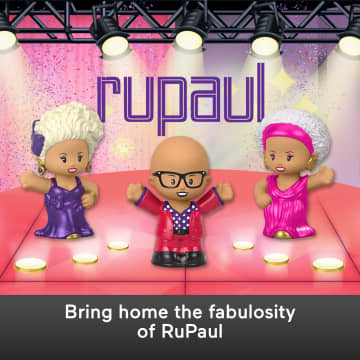 Little People Collector RuPaul Special Edition Figure Set For Adults & Fans, 3 Figurines