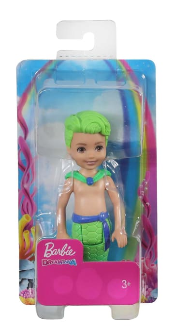 Barbie Dreamtopia Chelsea Merboy Doll, 6.5-Inch, Green