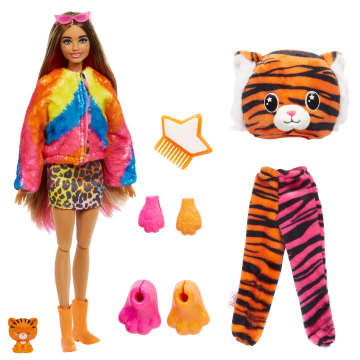Barbie Cutie Reveal Boneca Animais da Selva Tigre