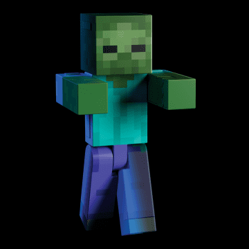 Minecraft Diamond Level Zombie Action Figure, 4 Accessories, 5.5-in Collector Scale - Image 2 of 6