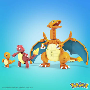 MEGA Pokémon Building Toy Kit Charmander Set With 3 Action Figures (313 Pieces) For Kids - Image 4 of 6