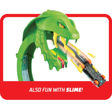 Hot Wheels Toxic Snake Strike Challenge Play Set With Slime For Kids 5 Years Old & Up