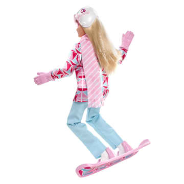 Barbie Winter Sports Snowboarder Blonde Doll With Jacket, Pants, Scarf, Helmet, Snowboard & Trophy, 3 & Up