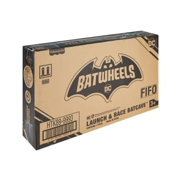 Fisher-Price DC Batwheels Race Track Playset, Launch & Race Batcave With Lights Sounds & 2 Toy Cars - Imagen 6 de 6