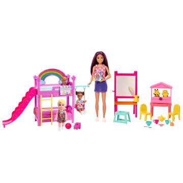 Barbie Skipper Babysitters Inc. Ultimate Daycare Playset With 3 Dolls, Furniture & 15+ Accessories