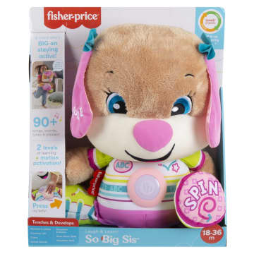 Fisher-Price Laugh & Learn So Big Sis, Large Musical Plush Learning Toy