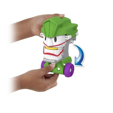 Imaginext DC Super Friends Figura de Acción Head Shifters The Joker & Laff Móvil - Imagem 5 de 6