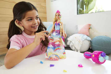 Barbie Fantasia Boneca Princesa Tranças Mágicas