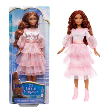 Disney the Little Mermaid Celebration Ariel Fashion Doll With Red Hair And Pink Dress - Imagem 1 de 6