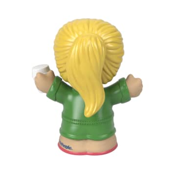 Fisher-Price Little People Figura de Brinquedo Mulher com Xícara de Café - Imagen 3 de 5