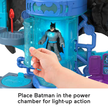 Imaginext DC Super Friends Batman Figure And Bat-Tech Batcave Playset With Lights & Sounds