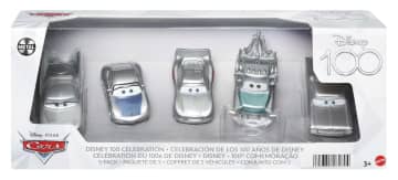 Disney And Pixar Cars Disney 100 Celebration Diecast Vehicles 5-Pack Toy Cars 1:55 Scale, Gifts For Kids And Collectors - Image 1 of 3