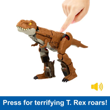 Jurassic World Transforming Toy, Tyrannosaurus T Rex Dinosaur To Truck, Chase N Roar