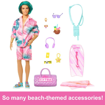 Travel Ken Doll With Beach Fashion, Barbie Extra Fly - Imagen 2 de 6
