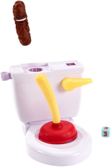 Flushin' Frenzy Kids Game, Toilet Launches Poop For Silly Fun On Game Night And At Parties