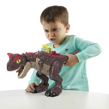 Imaginext Jurassic World Dinosaurio de Juguete Carnotaurus Modo Defensa - Imagem 2 de 6