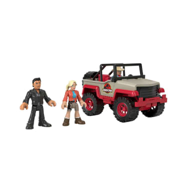 Imaginext Jurassic World T. Rex Dinosaur Toy Set With Dr. Sattler, Dr. Grant & Ian Malcolm, 5 Pieces