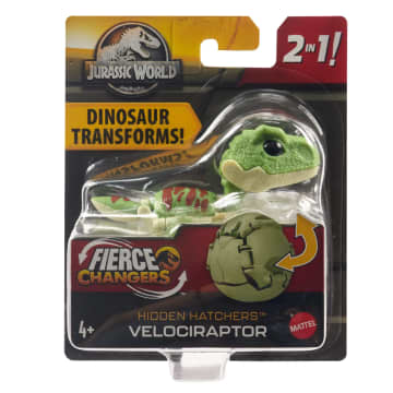 Jurassic World Egg To Velociraptor Dinosaur Transforming Toy Hidden Hatchers