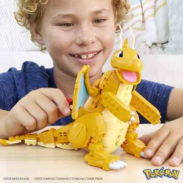 MEGA Pokémon Building Toy Kit Dragonite (387 Pieces) With Motion For Kids