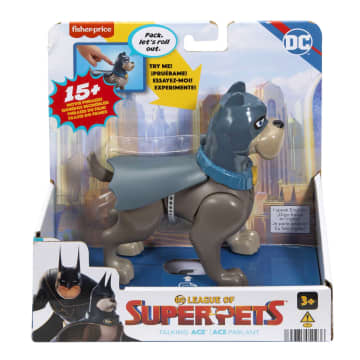 Fisher-Price DC League of Super Pets Brinquedo para Bebês Figura Falante Ace - Imagem 6 de 6