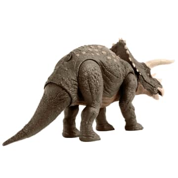 Jurassic World Triceratops Dinosaur Toy, Habitat Defender Figure - Imagen 6 de 6