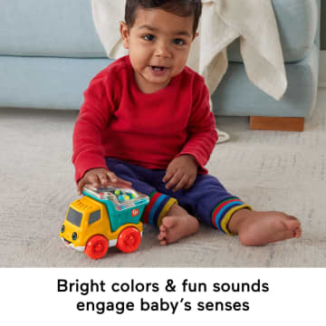 Fisher-Price Poppity Pop Dump Truck Push-Along Toy Ball Popper Vehicle For Infants - Image 4 of 6