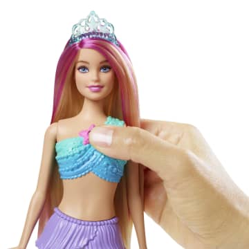 Barbie Fantasia Boneca Sereia Luzes e Brilhos